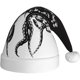 thumbnail image 1 of wonima02 Halloween Goth Bats and Moon Santa Hat, Adults Christmas Plush Beanie Hat for New Year Xmas Holiday Party, 1 of 1