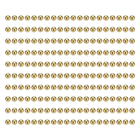 Uxcell 200 Pcs Bearing Balls, 3.5mm Diameter Precision Solid Brass Bearing Balls Industrial Brass Ball Spheres for Machinery, Automotive, and DIY