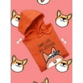 thumbnail image 3 of Corgi Short Legs Big Attitude Hoodie Women -Image by Shutterstock, Female Medium, 3 of 4