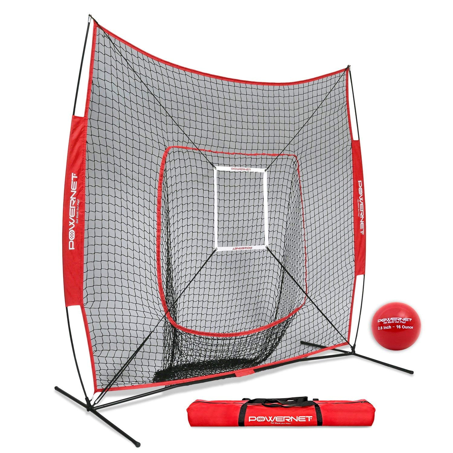 Refurbished Baseball Softball Hitting Net PowerNet 7x7 for Batting Practice