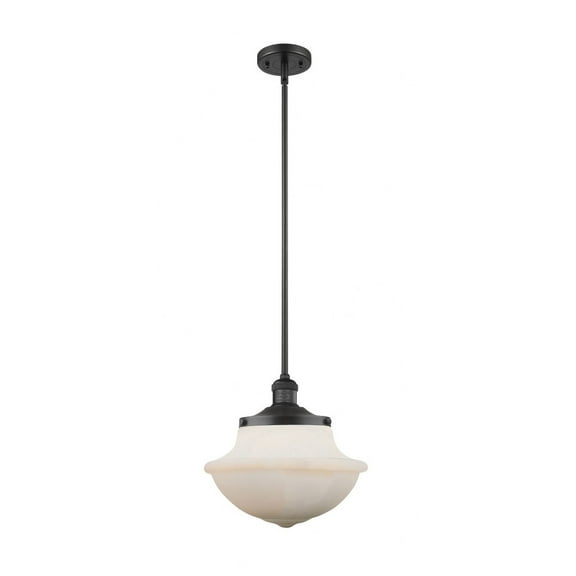 201S-SG-G541 Innovations Lighting Oxford - 1 Light Stem Hung Mini Pendant In Traditional Style-11.5 Inches Tall and 11.75 Inches Wide-Satin Gold
