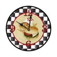 thumbnail image 1 of 10 in. Burgers N Fries Round Clock, 1 of 1