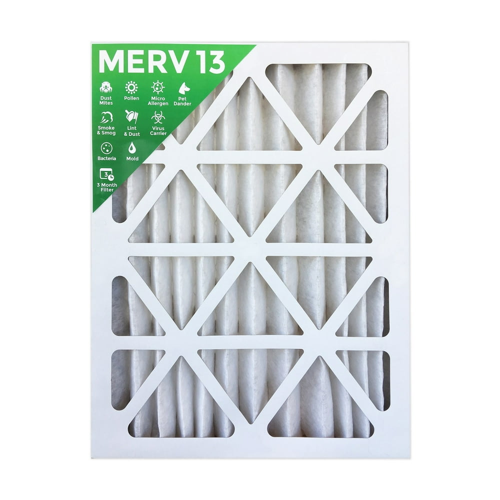16x25x2 MERV 13 (MPR 2200) AC Furnace 2" Inch Air Filters. 12 PACK