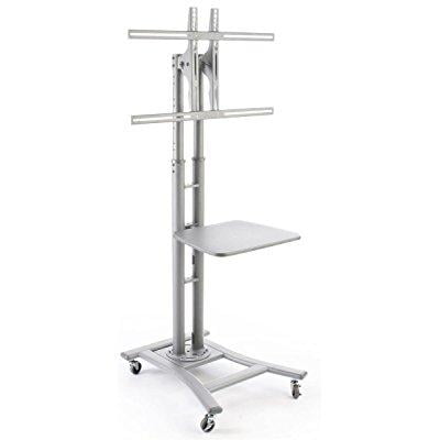 castors optional locking monitors shelf portable stand flat screen silver tv dialog displays option button additional opens zoom