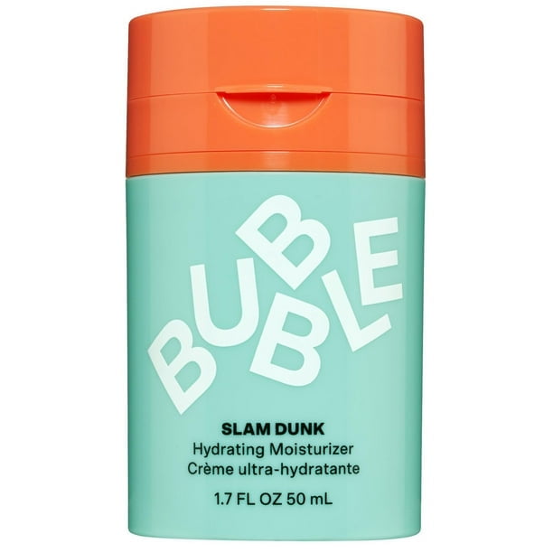 Crema hidratante facial Slam Dunk para el cuidado de la piel de burbuja, adecuada para la piel neutral a seca, 1,7 FL Oz / 50 ml, crema hidratante Slam Dung