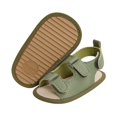 thumbnail image 5 of Mialoley Baby Boys Girls Leather Sandals Anti-Slip Sole Solid Color Flats, 5 of 5