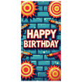 thumbnail image 1 of Colorful Arcade Themed Happy Birthday Banner Backdrop Party Decorations for Birthday Party Gaming Themed Events Photography Props Photo Booth Setups, 1 of 4