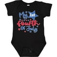 thumbnail image 3 of Inktastic My 1st 4th of July with Stars Boys or Girls Baby Bodysuit, 3 of 5