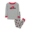 thumbnail image 1 of Leveret Kids Boys Girls Two Piece Cotton Pajamas Trailer 12-18 Month, 1 of 2