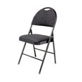 thumbnail image 3 of Mainstays Fabric Folding Chair Black, 3 of 3