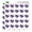 Opaque, variant on Ohio State Flag Heart Shaped Planner Calendar Scrapbook Craft Stickers