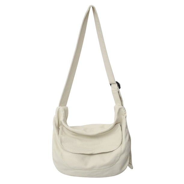 Bolsa De Hombro Bolsa cruzadas de lona de mensajero de gran capacidad portátil para adolescentes (Beige) Tmvgtek Para Estrenar
