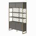 thumbnail image 5 of CosmoLiving by Cosmopolitan Brielle Shoe Storage Bookcase & Room Divider, Graphite Gray, 5 of 15