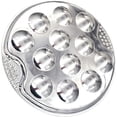thumbnail image 4 of Snail Escargot Plate Stainless Steel Thickend Snail Dishes 12 Compartment Holes Tong Set Food Plate, 4 of 4