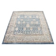 thumbnail image 2 of Unique Loom Gneis Salzburg Rug Light Blue/Gray 5' Square Floral Traditional Perfect For Dining Room Living Room Bed Room, 2 of 6