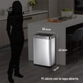 thumbnail image 2 of Bote de basura Inteligente con Sensor Automatico para cocina baño oficina Acero Inoxidable 50 L con tapa EKO Mirage EKO EK9278TMT-50L, 2 of 5