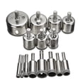 thumbnail image 1 of Juego de 15 brocas con revestimiento de diamante para azulejos, mármol, vidrio, cerámica, sierras de corona, brocas para herramientas eléctricas de 6 mm a 50 mm., 1 of 5