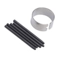 thumbnail image 1 of 5 Pcs Pointes de Remplacement pour Stylet Écran Tactile, Pièces Accessoires Standard, Noir, 1 of 7