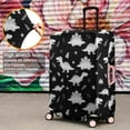 thumbnail image 4 of Black Dinosaurs Leaves Stars Pattern Luggage Cover Fashion Suitcase Cover Baggage Covers Fit 25-28 Inch Luggage (Go Travel), 4 of 5