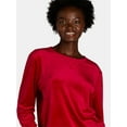 thumbnail image 2 of Time and Tru Women's Velour Top and Pants Set, 2-Piece, Sizes S-XXL, 2 of 4