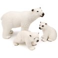 thumbnail image 2 of Holzlrgus Polar Animal Toy Figurines Set, Includes Polar Bear Family & Emperor Penguin Family Figures, 2 of 6
