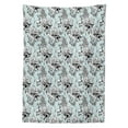 thumbnail image 3 of Ambesonne Shabby Flora Tablecloth Rectangular Table Cover, Pond Water Flowers, 52"x70", Pale Blue White Black, 3 of 4