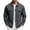 30#Dark Gray, variant on Button Down Jacket for Men Long Sleeve Collared Solid Color Shacket Trendy Fall Casual Streetwear Outerwear with Pocket Light Gray M
