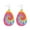 C, variant on Leather Earrings Tie Dyed Gradient Leather Earrings Water Drops Nurses Pencil Earrings Teacher Earrings