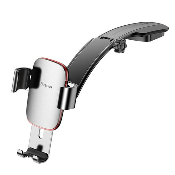 Metal Age Gravity Car Mount(Connecting Rod Type) Compatible with BLU Vivo XI+, for Vertu Signature Touch, for Microsoft Lumia 950 XL/ 950 (Silver)