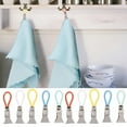 10PCS Tea Towel Clips Cloth Hanging Metal Clips Hand Towel For Kitchen