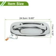 thumbnail image 4 of Car Exterior Door Handle for Chevrolet for GMC Models Silverado 1999-2007 Silver Tone Rear Left ABS 1 Pcs, 4 of 6