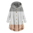 thumbnail image 2 of Pntutb Moda Mujer Cremallera Cuello en V Jersey tops Blusa de manga larga con capucha Sudadera Pntutb Pntutb-3150, 2 of 5