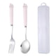 thumbnail image 1 of 2-piece Kids Utensils Set With Case, Children Fork And Spoon Set, 1 of 5