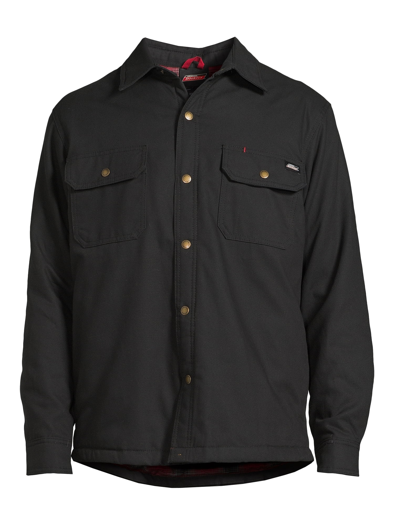 Genuine Dickies Men's Fleece Lined Flannel Shirt Jacket