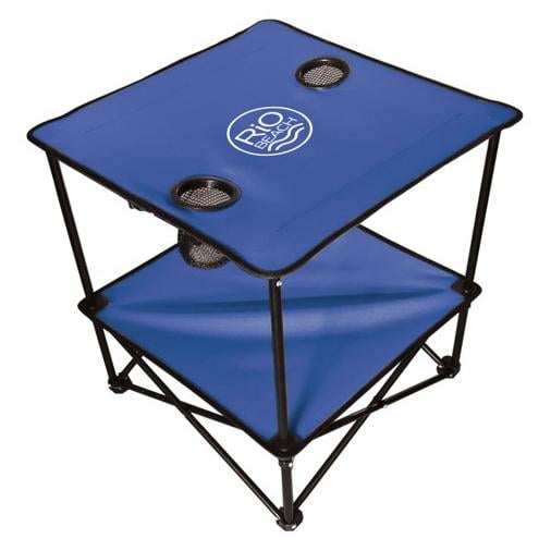 25" Square Portable Folding Beach Table - Blue