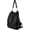Black, variant on Women Backpack Purse PU Washed Leather Rivet Studded Convertible Ladies Rucksack Bag