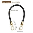 thumbnail image 2 of Uxcell 50cm/19.7" Braided Leather Purse Replacement Strap for Handbag, Black, 2 of 6