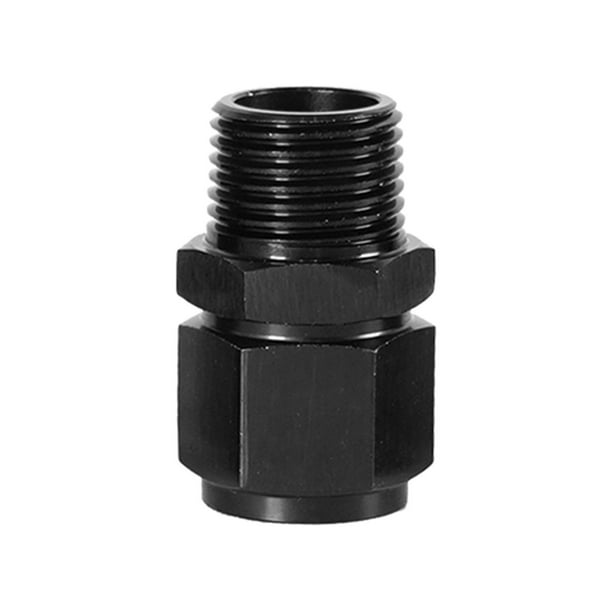 Accesorio de adaptador giratorio anodizado de aluminio, utilizado con aceite, , agua, Conector de tubería de línea de aceite Reemplazo di de AN8 a 1 4NPT DYNWAVEMX Adaptador de montaje