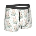 thumbnail image 2 of KLL Rabbit And Flower Men's Cotton Boxer Briefs Underwear-Large, 2 of 8