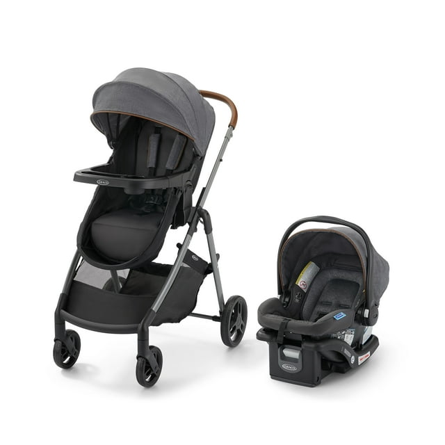Graco Modes Trio Travel System, 3-in-1 Baby Stroller and Car Seat Combo, Rear-Facing from 1.8-16 kg (4-35 lb)