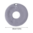 thumbnail image 3 of Oneshrt Toilet Seat Cover, Bathroom Soft Thicker Warmer with Stretchable Washable Cloth Toilet Seat Covers Pads, Easy Installation & Cleaning (Gray 11.81*11.81 in), 3 of 11