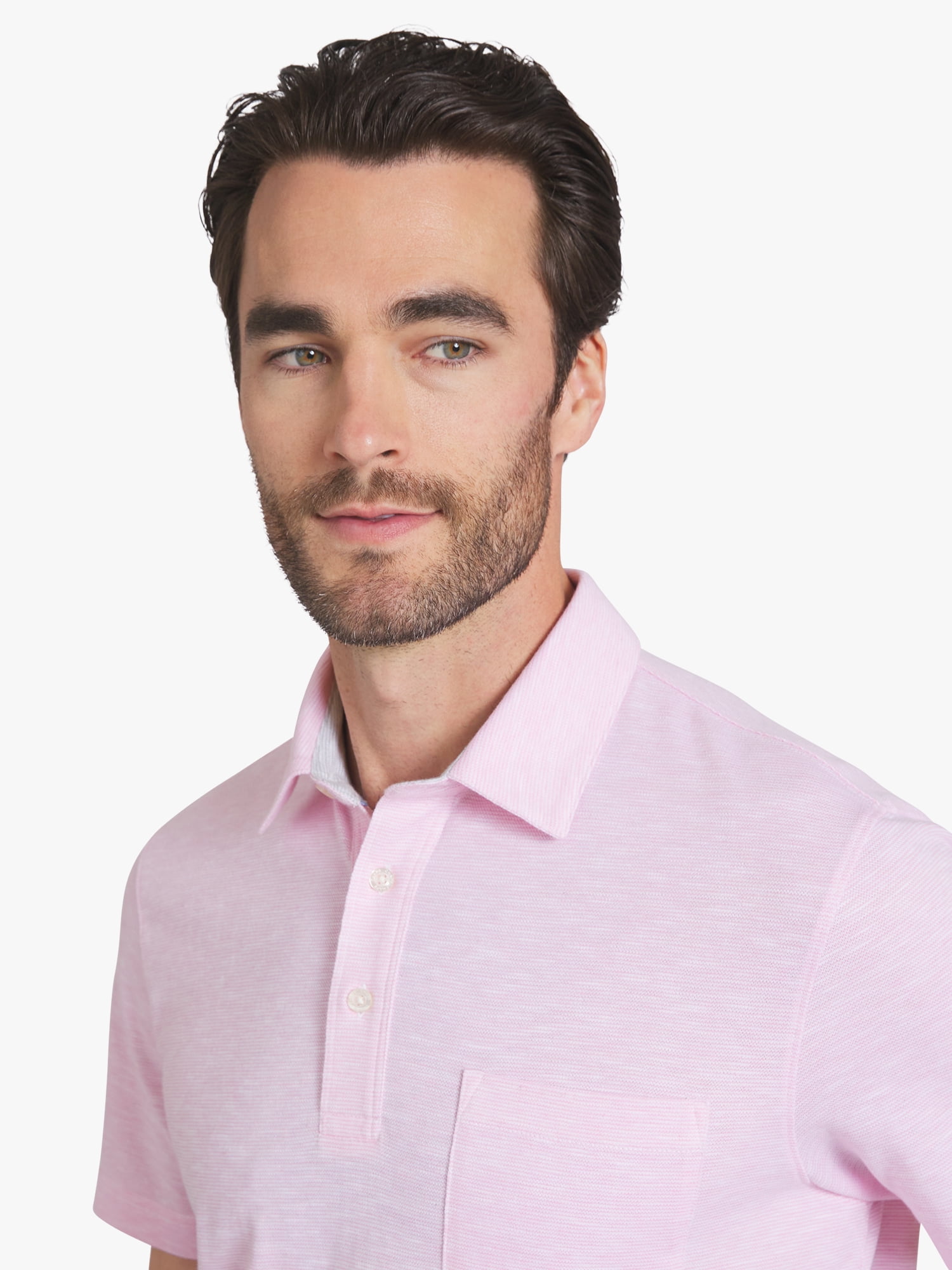Chaps Men's and Big Men's Harbor Side Slub Short Sleeve Polo Shirt, Sizes S-3XL