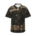 thumbnail image 1 of Balery Starry Night Black Sheep Camisas hawaianas de manga corta para hombre, camisas playeras de corte holgado, camisas de vacaciones con botones,XX-Large, 1 of 7