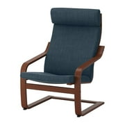 IKEA Chair, Medium Brown, Hillared Dark Blue 12204.292326.102