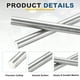 thumbnail image 3 of Uxcell 10 Pcs Varilla Redonda de Acero Inoxidable 304, Diámetro de 1/4", Longitud de 6" (150mm) Varillas Sólidas de Metal, Barra de Acero para Artesanías Modelos de Bricolaje Aviones Barcos Coches, 3 of 7