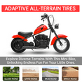thumbnail image 4 of Garvee 24V Electric Dirt Bike with 250w Motor, 9AH Battery – Up to 14MPH, 60 Min Ride Time, Red, 4 of 6