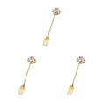 thumbnail image 1 of Transemion 1/2/3/5 Cartoon Adorable Restaurant Hotel Tableware Portable Washable Stainless Steel Stirring Mixing Dinnerware Cake Flatware Candy Fork Rainbow 3PCS, 1 of 6
