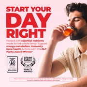 MaryRuth's Morning Multivitamin Liquid, Raspberry Flavor, Vegan, Non-GMO, Unisex, with Vitamins C and D, 1 Count, 32 fl oz