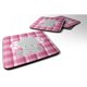 thumbnail image 1 of Juego de posavasos de espuma Treasures Pink Gingham de 4, 3.5, multicolor Caroline's Treasures BB6952FC, 1 of 1