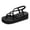 Green, variant on Womens Sparkly Rhinestones Memory Foam Flip Flops Lightweight Stylish Casual Platform Wedge Strappy Sandals Comfortable Chunky Heeled Dressy Slingback Summer Shoes Black Green Size 7